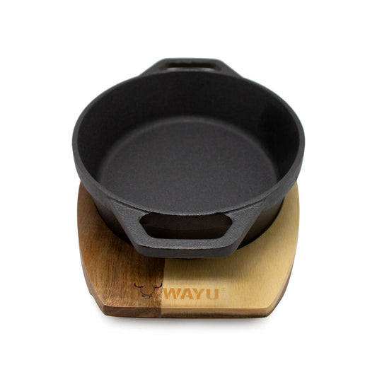 Cacerola Iron Cast Base Madera