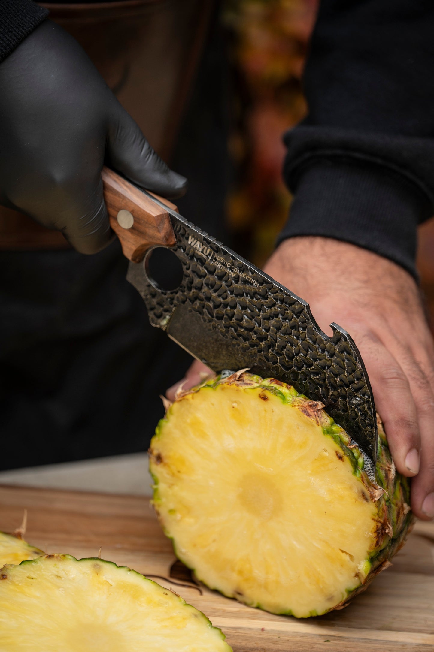 Cuchillo Serbian Con Funda Rustic Collection Wayu