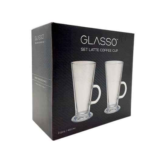 SET 2 LATTE CUP GLASSO