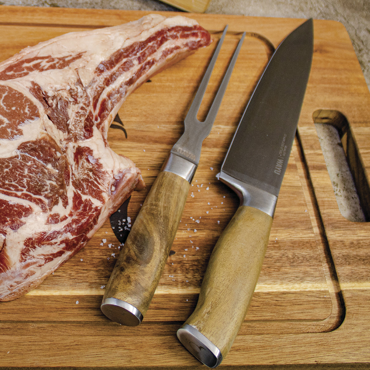 Cuchillo + Tenedor Wayu