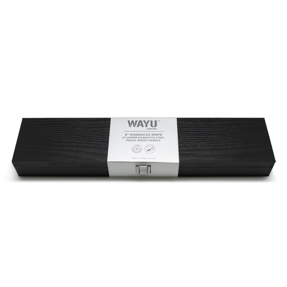 Cuchillo Damascus Brown Pakka Wayu Limited