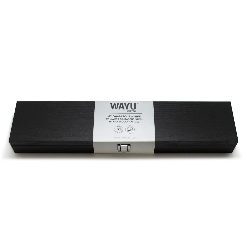 Cuchillo Damascus Black Pakka Wayu Limited