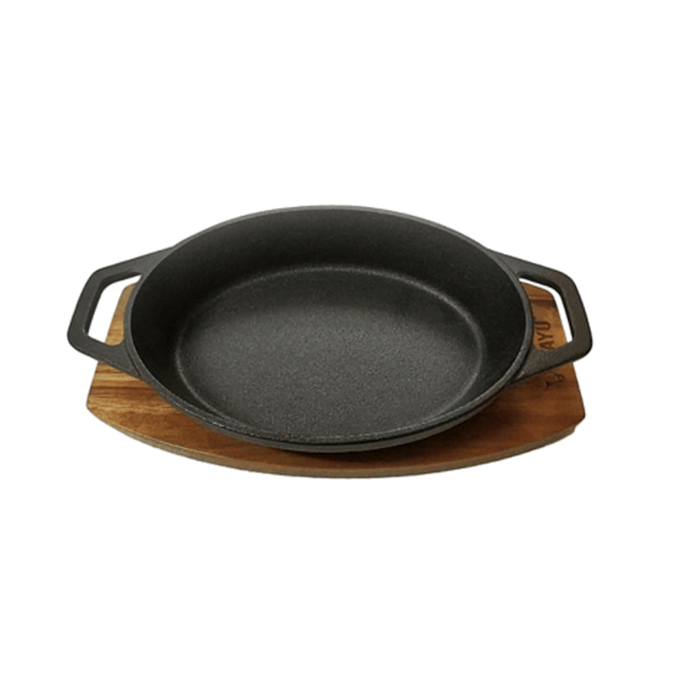 Cacerola Iron Cast Base Madera