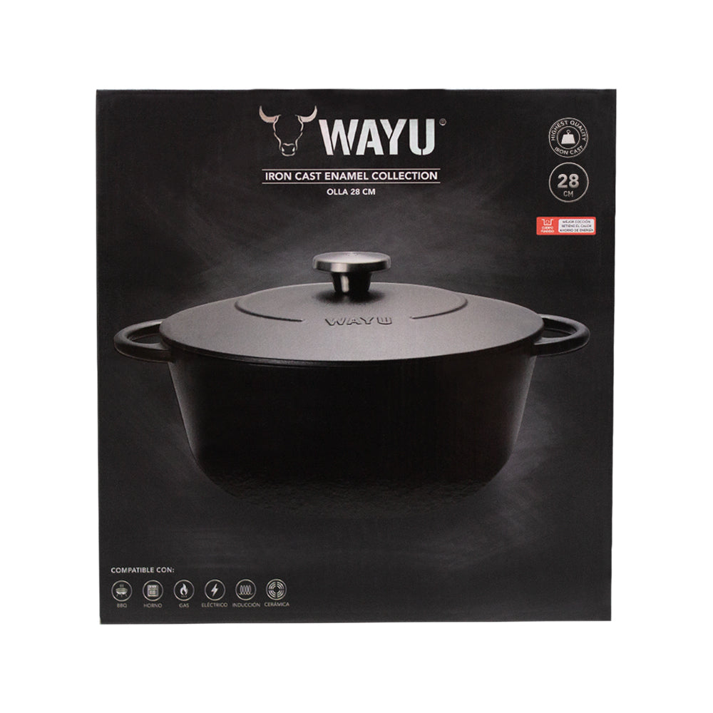 Olla Enamel 28Cm Iron Cast Wayu