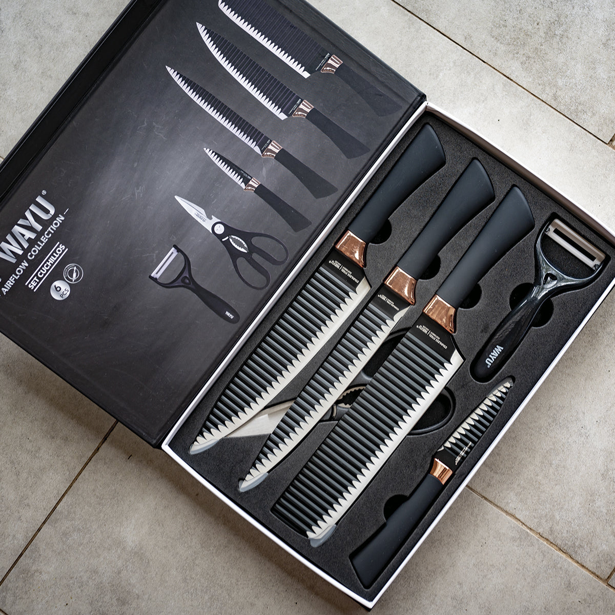 Set Cuchillos Rolling Wayu